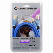   Oehlbach 22710 BOOOM! Y-Adapter cable 10m blue:  2