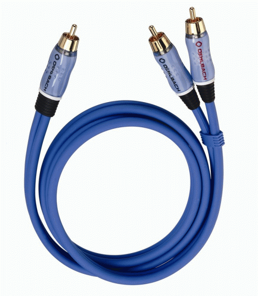 Oehlbach 22710 BOOOM! Y-Adapter cable 10m blue