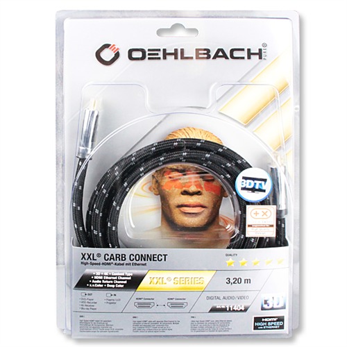  HDMI  Oehlbach 11401 Carbon Connect HDMI 1.4 Ethernet cable 1,20m:  3