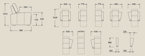 Кресла для кинотеатра размеры