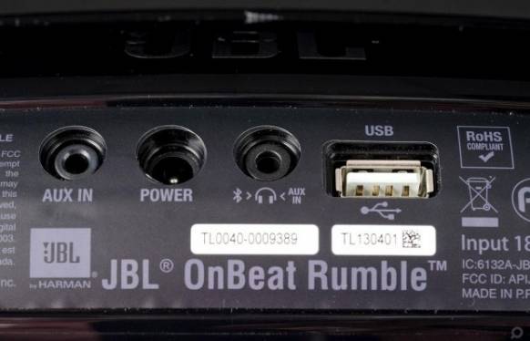   JBL ON BEAT RUMBLE /Lightning connector/:  8