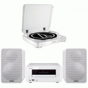    Audio-Technica AT-LP60 Bt White +  ONKYO CS-265 White