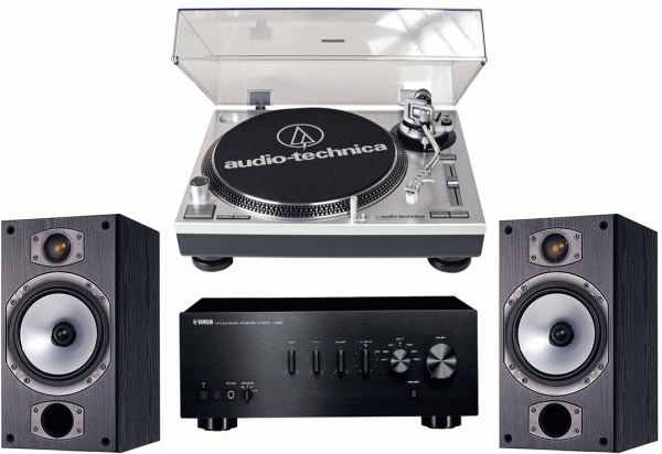    Audio-Technica AT-LP120USB + Yamaha A-S300 + Monitor Audio MR2  (Audio-Technica)